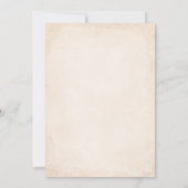 Vintage Wildflowers Wedding Rehearsal Dinner Invit 招待状 (裏面)