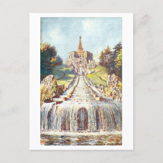 Vintage Wilhelmshöhe Cascades, Kassel, Germany ポストカード