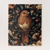 Vintage William Morris Bird Foliage Art ジグソーパズル (縦)