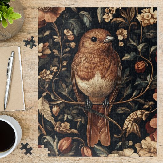Vintage William Morris Bird Foliage Art ジグソーパズル