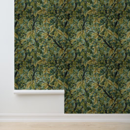Vintage William Morris Patterns Floral Green 壁紙