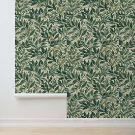 Vintage William Morris Patterns Floral Green 壁紙