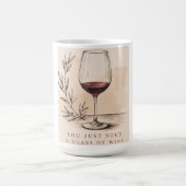 Vintage Wine Lover |  Red Wine Design コーヒーマグカップ (中央)