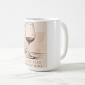 Vintage Wine Lover |  Red Wine Design コーヒーマグカップ (正面右)