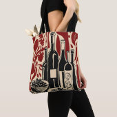 Vintage Wine Tote Bag トートバッグ (クローズアップ)