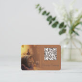 Vintage winery bottled wine glass design 名刺 (スタンド正面)