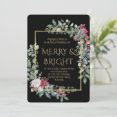 Vintage Winter Botanical Christmas Elegance 招待状 (スタンド正面)