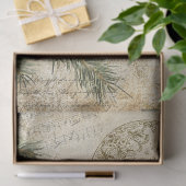 Vintage Winter Botanical w/Birds Decoupage 薄葉紙 (ギフト)