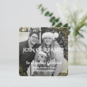 Vintage Winter Christmas Elegance Personalized  招待状 (スタンド正面)