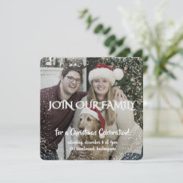 Vintage Winter Christmas Elegance Personalized  招待状