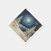 Vintage Winter Christmas Escape スタンダードカクテルナプキン (角)