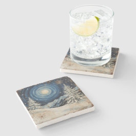 Vintage Winter Christmas Escape ストーンコースター