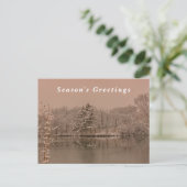 Vintage Winter Photography Season's Greetings シーズンポストカード (スタンド正面)