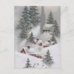 Vintage Winter Scene ポストカード<br><div class="desc">Vintage winter scene.</div>