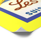 Vintage winter sports poster ポスター (角)