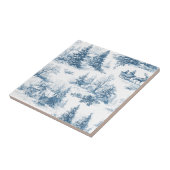 Vintage Winter Toile de Jouy - Classic Christmas タイル (側面)