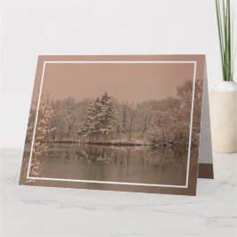 Vintage Winter Wonderland Personalized Holiday カード
