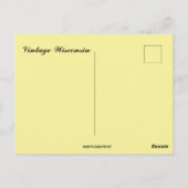 Vintage Wisconsin Map ポストカード (裏面)