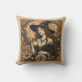 Vintage Witch Tea Time クッション (正面)