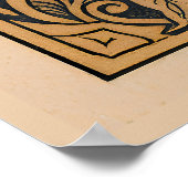 Vintage Witch Tea Time ポスター (角)