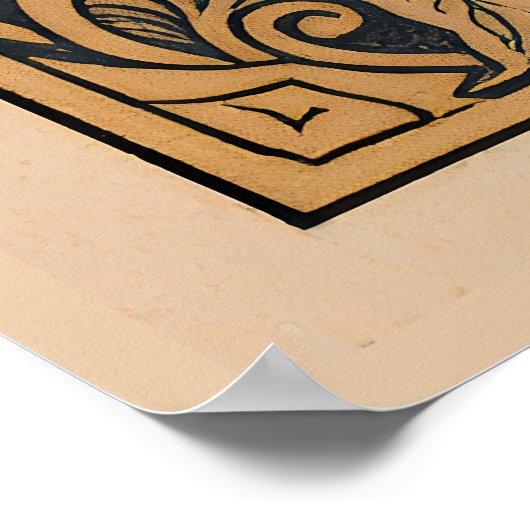 Vintage Witch Tea Time ポスター (角)