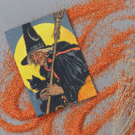 Vintage Witch with black cat<br><div class="desc">Perfect Halloween witch</div>