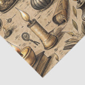 Vintage Witchcraft Books & Candles Pattern 薄葉紙 (詳細)