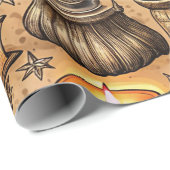 Vintage Witchcraft Books & Candles Pattern (2) ラッピングペーパー (ロールコーナー)