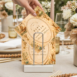 Vintage Wizard Magic Baby Shower スタンダードカクテルナプキン