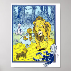 Vintage Wizard of Oz Illustration ポスター