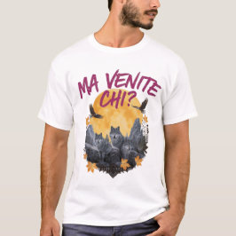 Vintage Wolf & Eagle White Graphic Tee Tシャツ