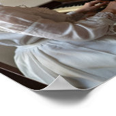 Vintage Woman Pianist ポスター (角)