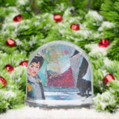 Vintage Woman Portrait with Abstract Background (クリスマス)