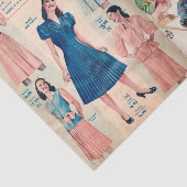 Vintage Women's Fashion Hats & Dresses 薄葉紙 (詳細)