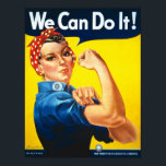 Vintage Womens Rights Ad ポスター<br><div class="desc">Vintage American propaganda womens rights and WWII Rosie the Riveter</div>
