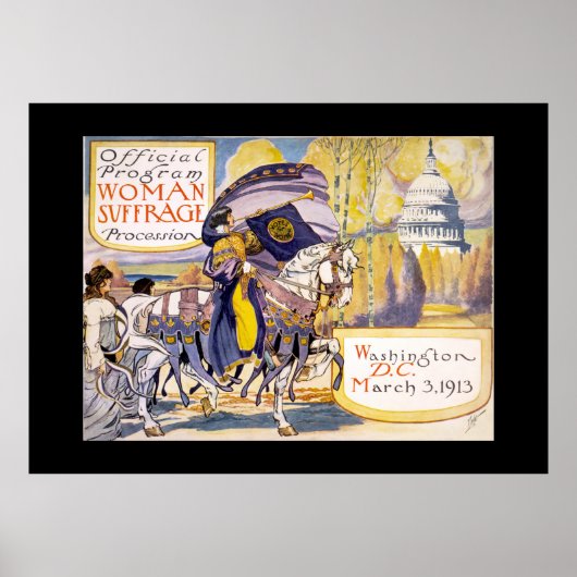 Vintage Women's Suffrage ポスター (正面)