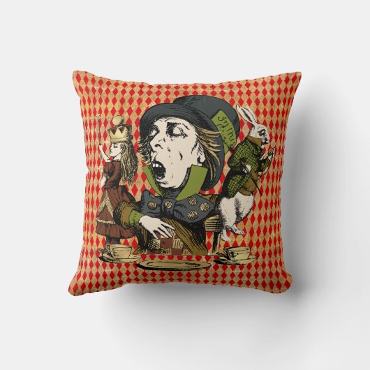 Vintage Wonderland Characters クッション (裏面)