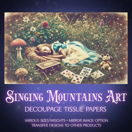 Vintage Wonderland Dreams Decoupage 薄葉紙