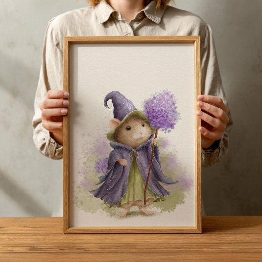 Vintage Woodland Animals Nursery Poster ポスター