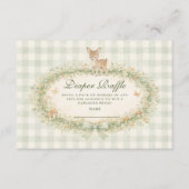 Vintage Woodland Deer Diapper Raffle エンクロージャーカード (正面)