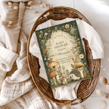 Vintage Woodland Mushroom Baby Shower