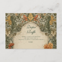 Vintage Woodland Mushroom Diapper Raffle 