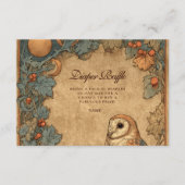 Vintage Woodland Owl Diapper Raffle エンクロージャーカード (正面)