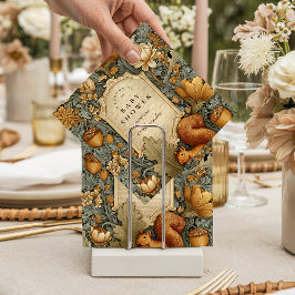 Vintage Woodland Squirrel Floral Baby Shower スタンダードカクテルナプキン