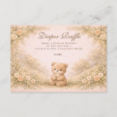 Vintage Woodland Teddy Diapper Raffle  エンクロージャーカード (正面)