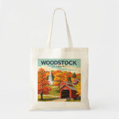 Vintage Woodstock Vermont トートバッグ (正面)