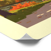 Vintage Woodstock Vermont ポスター (角)