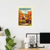 Vintage Woodstock Vermont ポスター (ホームオフィス)