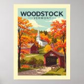 Vintage Woodstock Vermont ポスター (正面)