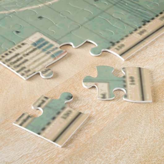 Vintage World Map ジグソーパズル (側面)